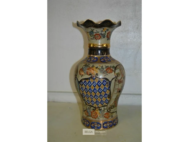 Chinese vaas satsuma h=±45cm ø±22cm - afbeelding 2 van  4