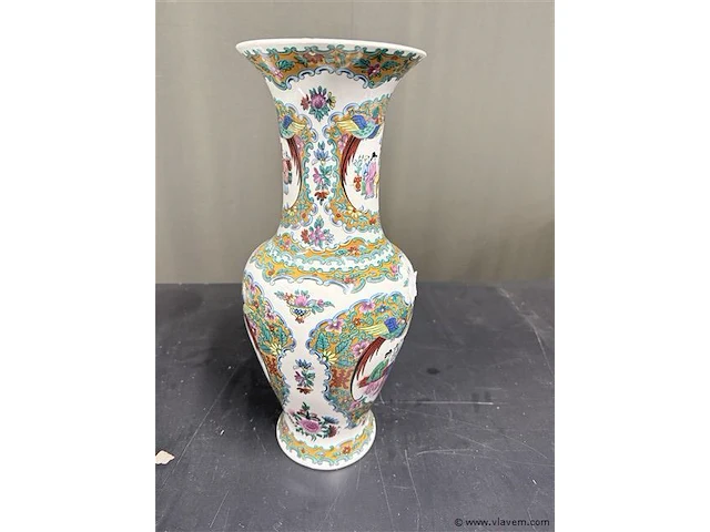 Chinese vaat 45 cm hoog - met stempel onderkant - afbeelding 3 van  4