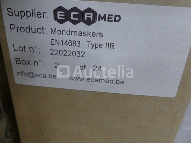 Chirurgische maskers (grote hoeveelheid) ecamed - afbeelding 8 van  9