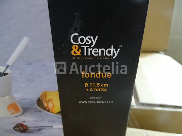 Chocoladefondue - porselein - ø 11,5cm - gezellig&trendy wit - afbeelding 2 van  3