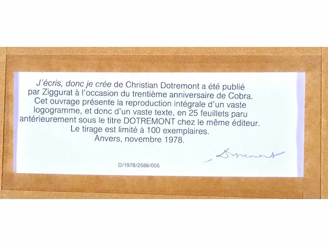 Christian dotremont (tervuren, 1922 - 1979) - afbeelding 6 van  6