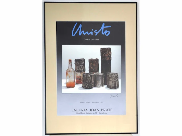 Christo - obra 1958-1991 - gesigneerde affiche - afbeelding 1 van  1