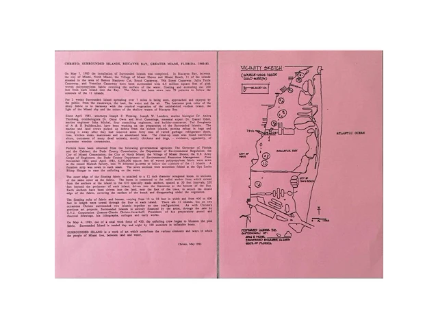 Christo - surrounded islands - gesigneerd - afbeelding 2 van  2