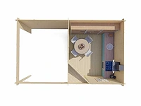 Christoffer - tuinhuis 28mm 5750x3500x3050mm onbehandeld - afbeelding 3 van  5
