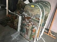 Christus kruistocht in plaaster beelden - afbeelding 1 van  6