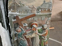 Christus kruistocht in plaaster beelden - afbeelding 2 van  6