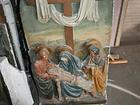 Christus kruistocht in plaaster beelden - afbeelding 3 van  6