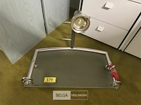 Chromé kapstok met 4 haken en hoedenplank - afbeelding 1 van  3