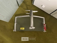 Chromé kapstok met 4 haken en hoedenplank - afbeelding 2 van  3