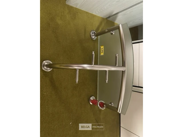 Chromé kapstok met 4 haken en hoedenplank - afbeelding 3 van  3