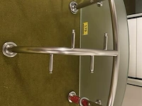 Chromé kapstok met 4 haken en hoedenplank - afbeelding 3 van  3