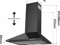 Ciarra cbcb6201 afzuigkap - afbeelding 3 van  5