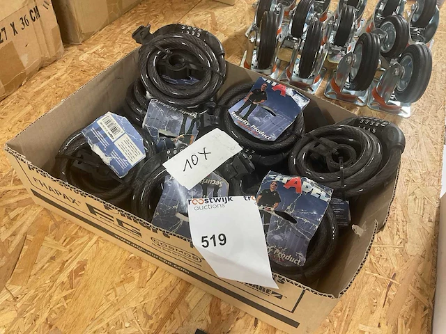 Cijfersloten met staalkabel - afbeelding 1 van  4