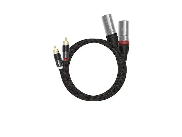 Cinch kabel xlr 3 nr audio wit/rood 1 m - afbeelding 1 van  4