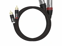 Cinch kabel xlr 3 nr audio wit/rood 1 m - afbeelding 1 van  4