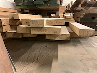 Circa 1 kuub diverse eiken balken - afbeelding 2 van  5