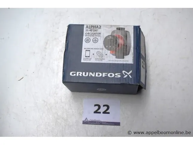 Circulatiepomp grundfos alpha2 25-40 180 - afbeelding 1 van  2
