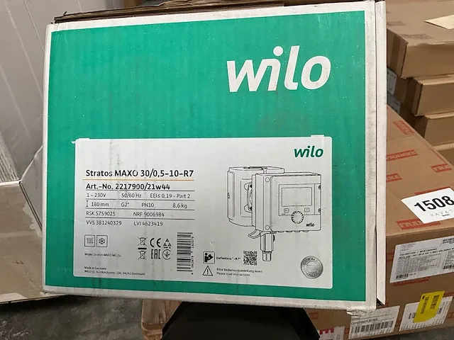 Circulator wilo stratos maxo 30/0,5-10-r7 - afbeelding 1 van  2