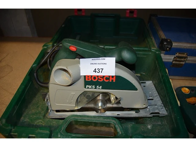Cirkelzaag bosch pks54 in koffer, wipzaag bosch pst 50-e - afbeelding 3 van  7