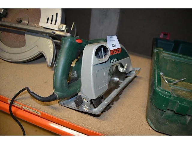 Cirkelzaag bosch pks54 in koffer, wipzaag bosch pst 50-e - afbeelding 5 van  7