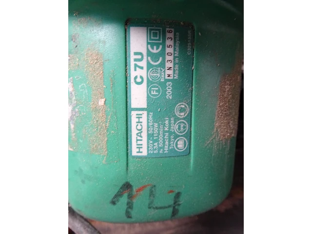 Cirkelzaag hitachi + haakse slijper hitachi - afbeelding 9 van  9