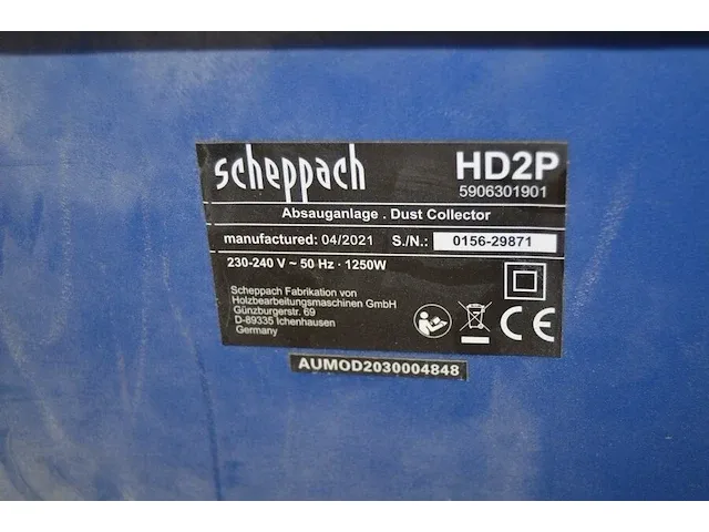 Cirkelzaag scheppach pl55 met extra zaagmessen en gelijders, stofzuiger scheppach hd2p - afbeelding 8 van  13