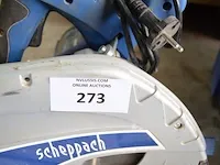 Cirkelzaag scheppach pl55 met extra zaagmessen en gelijders, stofzuiger scheppach hd2p - afbeelding 10 van  13