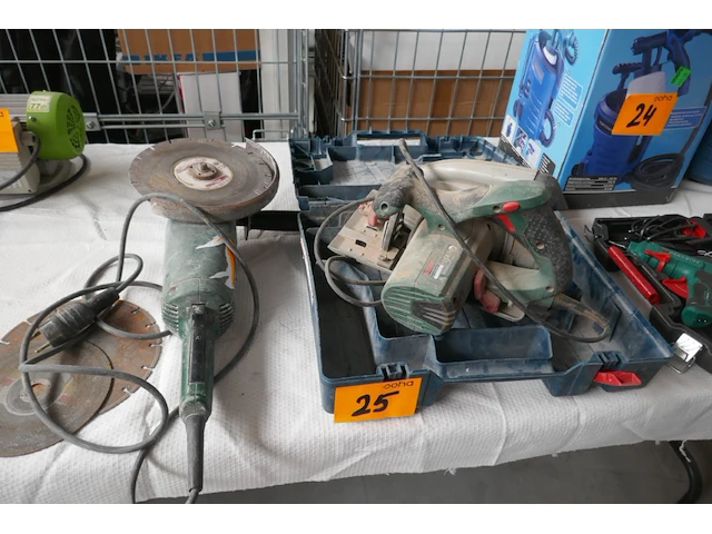 Cirkelzaagmachine en slijpmachine bosch - afbeelding 1 van  6