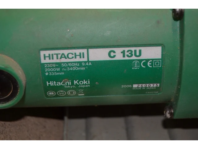 Cirkelzaagmachine hitachi c13u - afbeelding 6 van  6