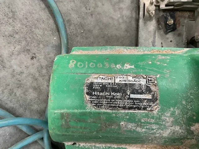 Cirkelzaagmachine hitachi koki psu-9 - afbeelding 4 van  4