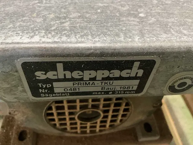 Cirkelzaagmachine sheppach type prima-tku - afbeelding 8 van  9