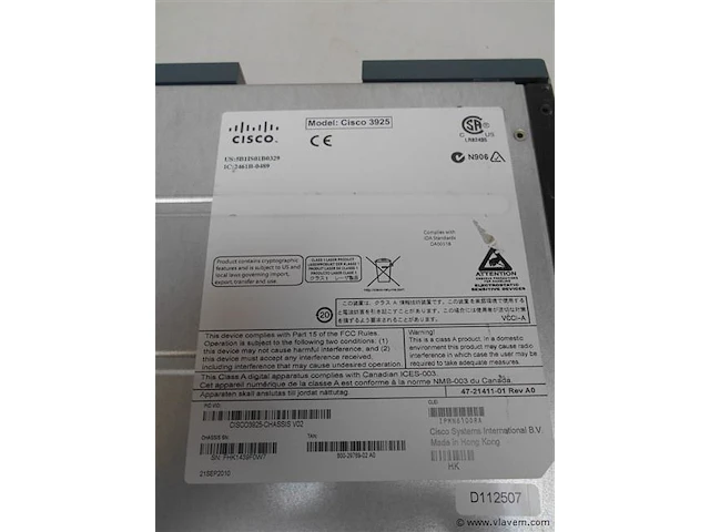 Cisco 3925 - afbeelding 3 van  3