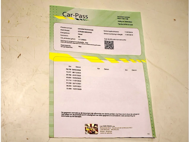 Citroën berlingo - vr7efbhybjn554280 - 2019 - afbeelding 14 van  22