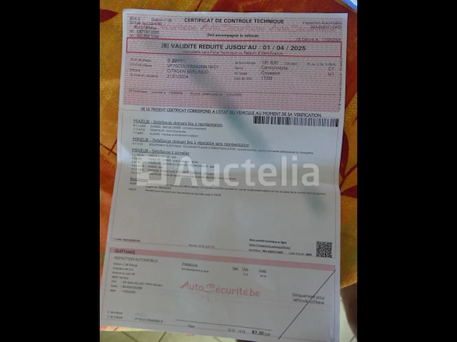 Citroen berlingo bestelwagen (2004-191.630 km-vin:vf7gcwjyb94089418) - afbeelding 29 van  39