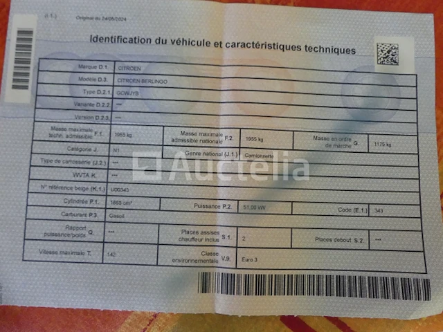 Citroen berlingo bestelwagen (2004-191.630 km-vin:vf7gcwjyb94089418) - afbeelding 33 van  39