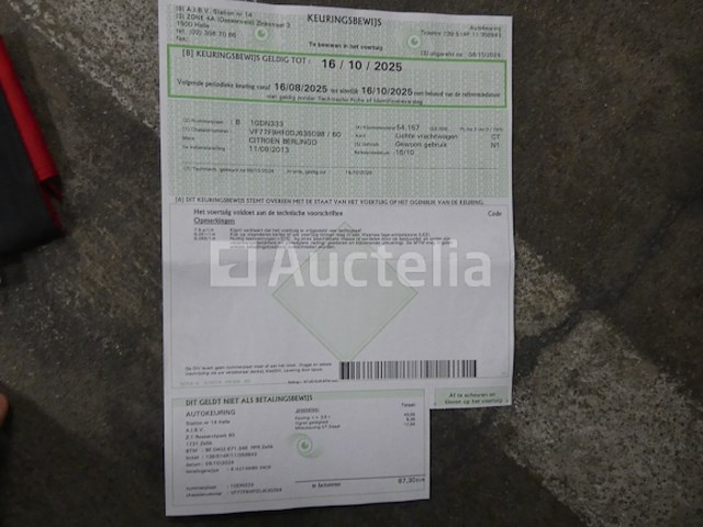 Citroën berlingo bestelwagen (2013-55.041 km) - afbeelding 19 van  33