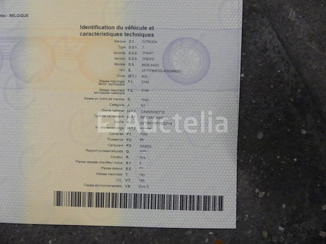 Citroën berlingo bestelwagen (2013-55.041 km) - afbeelding 26 van  33
