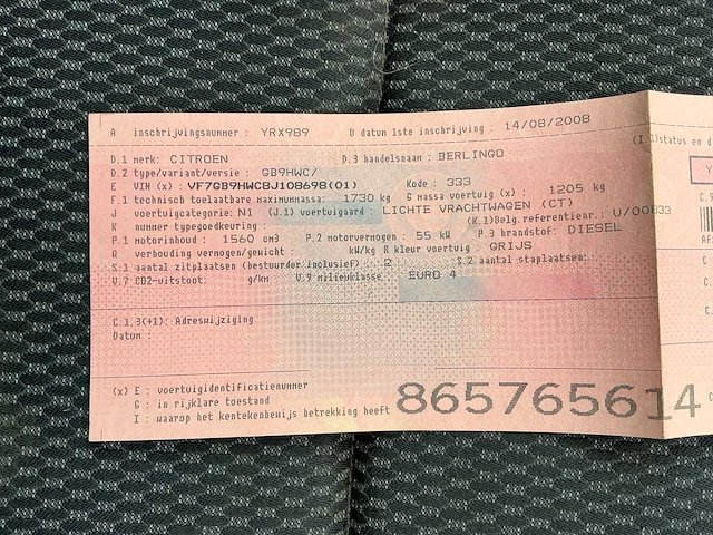 Citroën berlingo uit 2008 - afbeelding 51 van  58