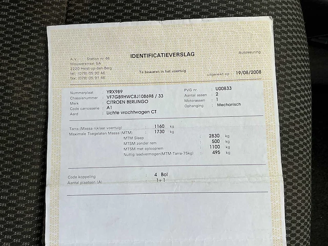 Citroën berlingo uit 2008 - afbeelding 54 van  58