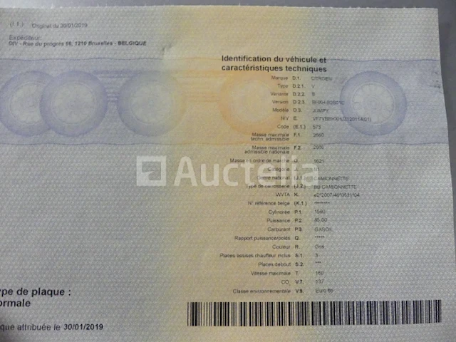 Citroën springerig bedrijfsvoertuig - vin vf7vbbhxhjz120114 - afbeelding 15 van  26