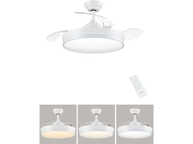 Cjoy plafondventilator met licht (107 cm) - afbeelding 2 van  7