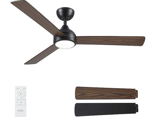 Cjoy plafondventilator met licht (132 cm) - afbeelding 1 van  6
