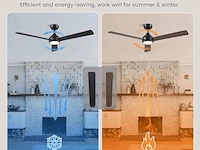 Cjoy plafondventilator met licht (132 cm) - afbeelding 3 van  6