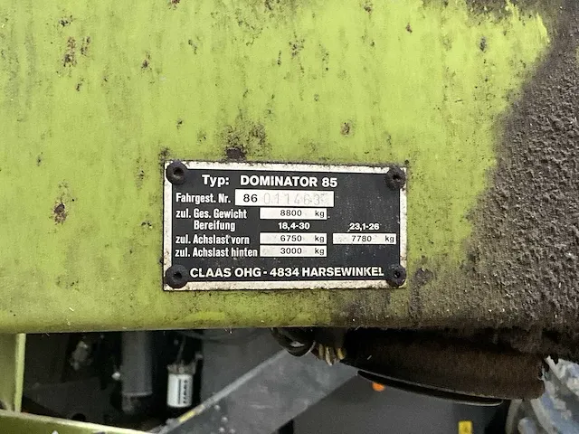 Claas dominator 85 compleet met maaibalk - afbeelding 6 van  34