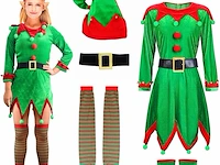 Claofoc 6-delig elf kostuum (medium) - afbeelding 1 van  4