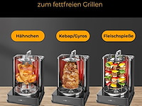 Clatronic dvg 3686 - verticale multi grill - gyrosgrill - kebabgrill - afbeelding 2 van  8