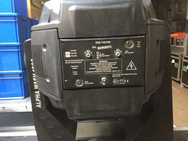 Claypaky - alpha wash 1200 2x in flightcase - moving head (2x) - afbeelding 2 van  3
