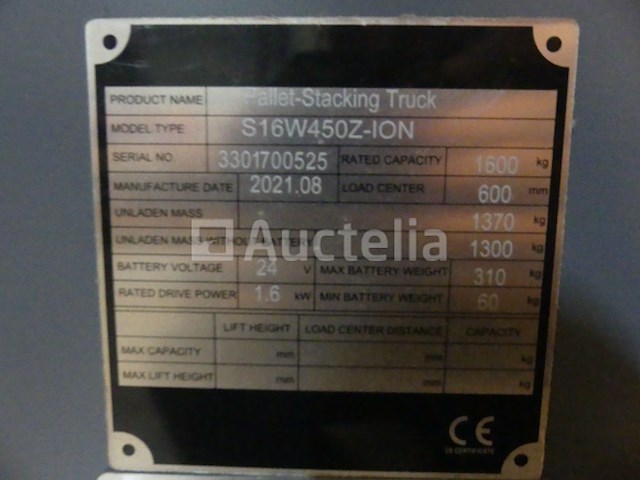 Climax s16w450z-ion stapelaar - afbeelding 8 van  15