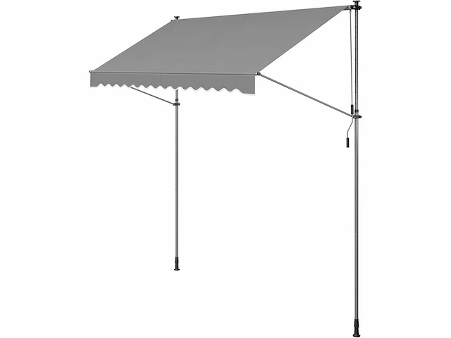 Clip-on luifel - 300 x 120 cm - grijs (x2) - afbeelding 2 van  6