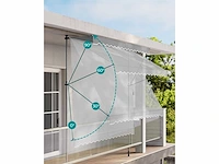 Clip-on luifel - 300 x 120 cm - grijs (x2) - afbeelding 6 van  6